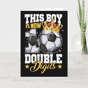 Carte Ce garçon maintenant 10 double chiffres football 1