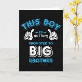 Carte Ce garçon va être promu grand frère (Fleur jaune)