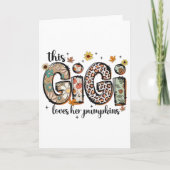 Carte Ce Gigi Aime Ses Citrouilles Tomber Thanksgiving (Devant)