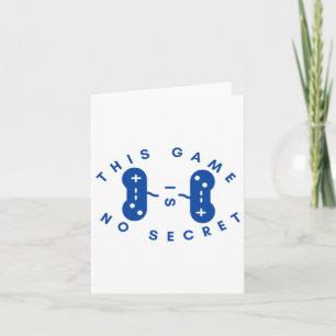 Carte Ce Jeu N'Est Pas Secret Et Est Arrivé