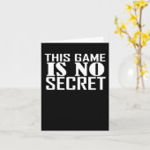 Carte Ce Jeu N'Est Pas Un Secret (Fleur jaune)