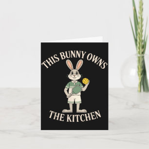 Carte Ce lapin possède l'humour de lapin de cuisine pick