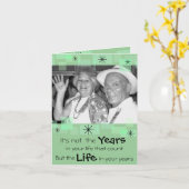 Carte Ce ne sont pas les années de votre vie qui compten (Fleur jaune)