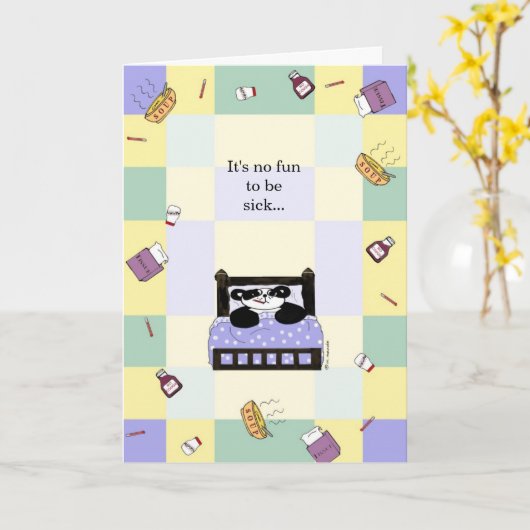 Carte Ce n'est aucun amusement étant en difficulté - (Fleur jaune)