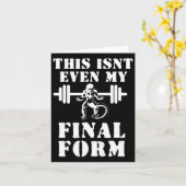Carte Ce n'est même pas ma forme finale de gym (Fleur jaune)