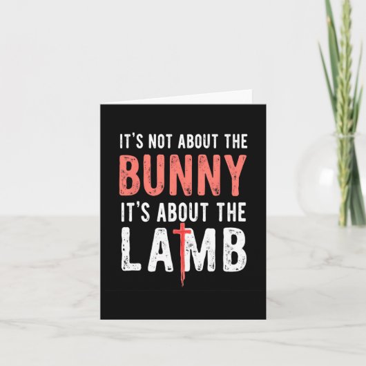 Carte Ce n'est pas à propos du lapin, c'est à propos de (Devant)
