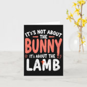 Carte Ce n'est pas à propos du lapin, c'est à propos de (Fleur jaune)