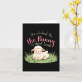 Carte Ce n'est pas à propos du lapin, c'est à propos de (Fleur jaune)