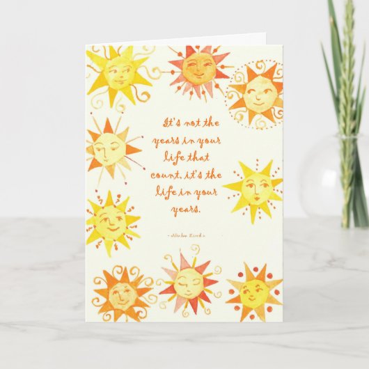 Carte Ce n'est pas les années... (Devant)