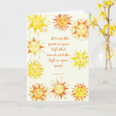 Carte Ce n'est pas les années... (Fleur jaune)