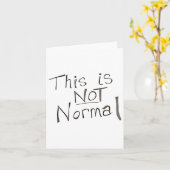Carte Ce N'Est Pas Normal - Sos Pour Le Monde (Fleur jaune)