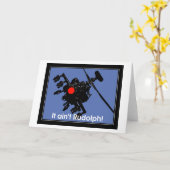 Carte Ce n'est pas Rudolph (Fleur jaune)