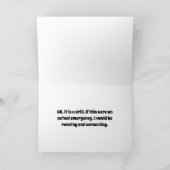 Carte Ce n'est pas un exercice (Intérieur)