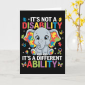Carte Ce n'est pas un handicap, c'est une capacité diffé (Fleur jaune)