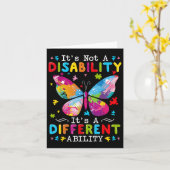 Carte Ce N'Est Pas Un Handicap C'Est Une Capacité Différ (Fleur jaune)