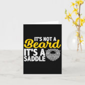 Carte Ce N'Est Pas Une Barbe C'Est Une Selle - Citations (Fleur jaune)