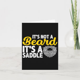 Carte Ce N'Est Pas Une Barbe C'Est Une Selle - Citations