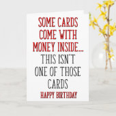 Carte Ce n'est pas une de ces cartes, Anniversaire drôle (Fleur jaune)