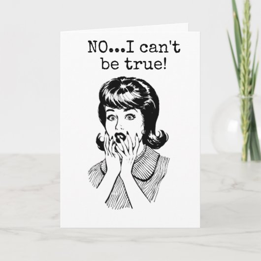 Carte CE N'EST PAS VRAI ***50e ANNIVERSAIRE ?" DIT DAY (Devant)