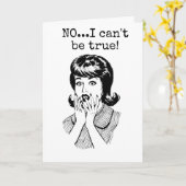 Carte CE N'EST PAS VRAI ***50e ANNIVERSAIRE ?" DIT DAY (Fleur jaune)