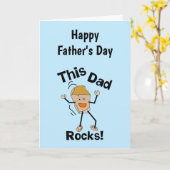 Carte Ce Papa Rocks (Fleur jaune)