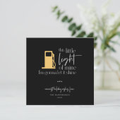 Carte Ce Petit Feu De Gaz Fantaisie De Lumière Noël (Debout devant)