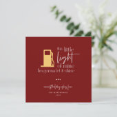 Carte Ce Petit Feu De Gaz Fantaisie De Lumière Noël (Debout devant)