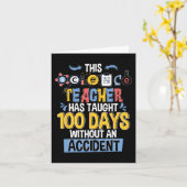 Carte Ce Professeur De Sciences A Enseigné 100 Jours D'É (Fleur jaune)