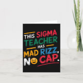 Carte Ce professeur Sigma a Rizz fou (Devant)