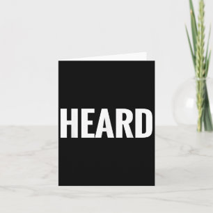 Carte Ce que dit T-shirt Entendu - Un design qui dit Ent