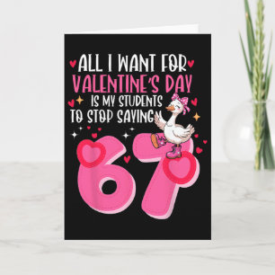 Carte Ce que je veux pour la Saint-Valentin, c'est que m