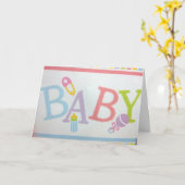 CARTE CE QUE JOIE ET SI BON POUR VOUS-UN NOUVEAU BÉBÉ (Fleur jaune)