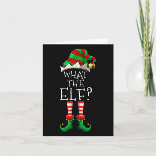 Carte Ce que l'Elf Christmas Family Matching Group s'amu