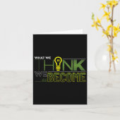 Carte Ce Que Nous Pensons Devenir Sticker (Fleur jaune)