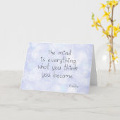 Carte Ce Que Vous Pensez Devenir (Fleur jaune)