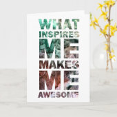Carte Ce qui m'inspire me fait 2 impressionnants (Fleur jaune)