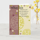 Carte Ce qui se cache derrière nous (Fleur jaune)