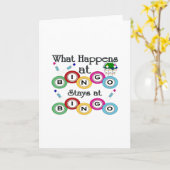 Carte Ce qui se passe au Bingo (Fleur jaune)