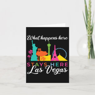 Carte Ce qui se passe ici reste ici Las Vegas
