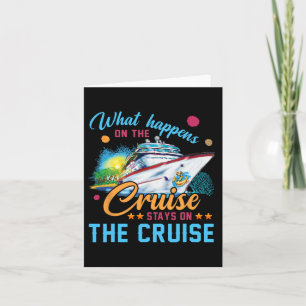 Carte Ce Qui Se Passe Sur La Croisière Reste Sur La Croi