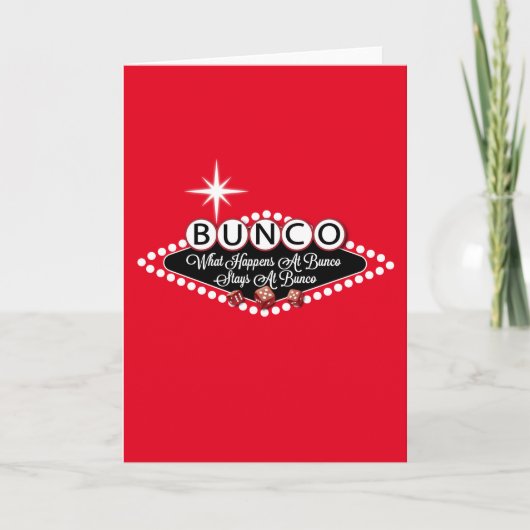 Carte Ce qui se produit aux séjours de Bunco à (Devant)