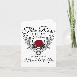 Carte Ce Rose Est Pour Mon Mari Dans Le Ciel J'Aime &