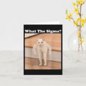 Carte Ce Sigma Mème Chat Mème Internet Mèmes Drôle Mème (Fleur jaune)