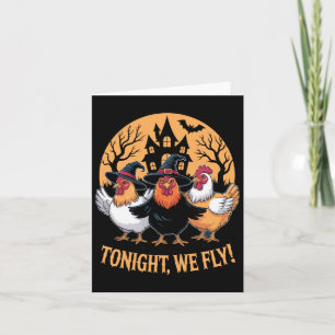 Carte Ce Soir, Nous Avons Volé Drôle Sorcières De Poulet