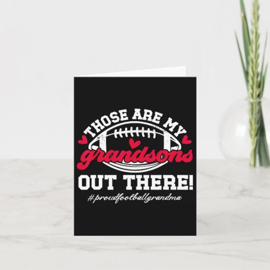 Carte Ce Sont Mes Petits-Fils Grandma De Football D'Un F (Devant)