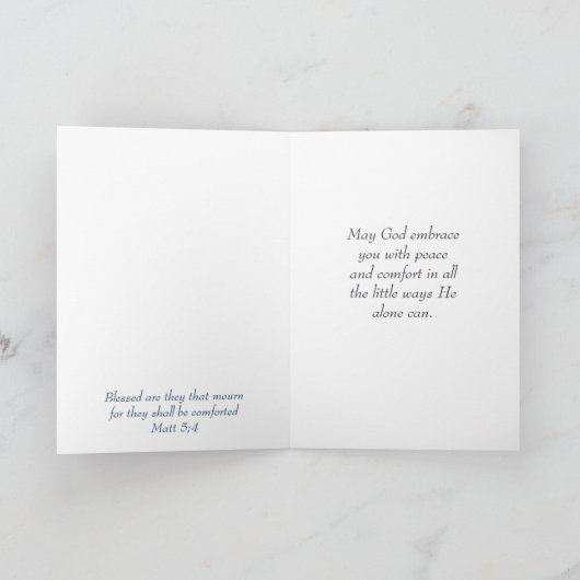 Carte Ce temps de perte Écriture Confort Papillon (Intérieur)