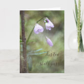 Carte Ce Trop Passe La Fleur De Forêt Rose (Devant)