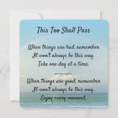 Carte "Ce Trop Passera" (Devant)