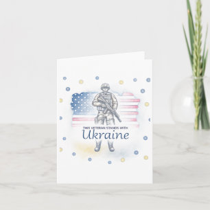 Carte Ce Vétéran Est Avec L'Ukraine Soutien Ukraine V