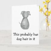 Carte Ceci a probablement des cheveux de chien dans lui (Fleur jaune)